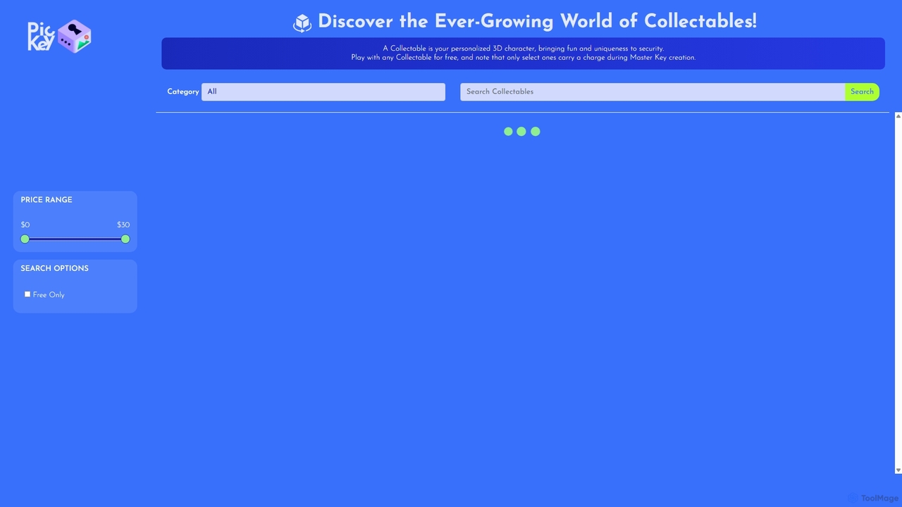 Explore 3D Collectables for PicKey
