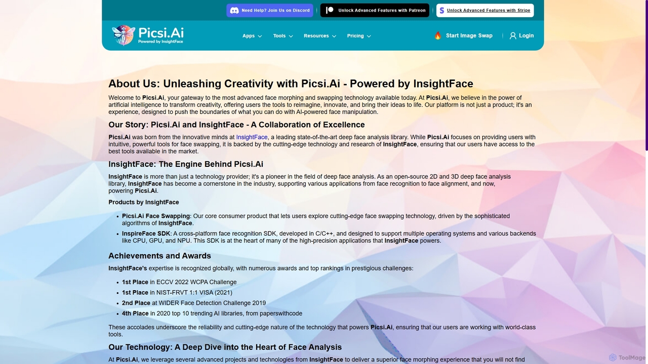 Picsi: Advanced AI Morphing and Swapping Tool for Images and Videos for Picsi