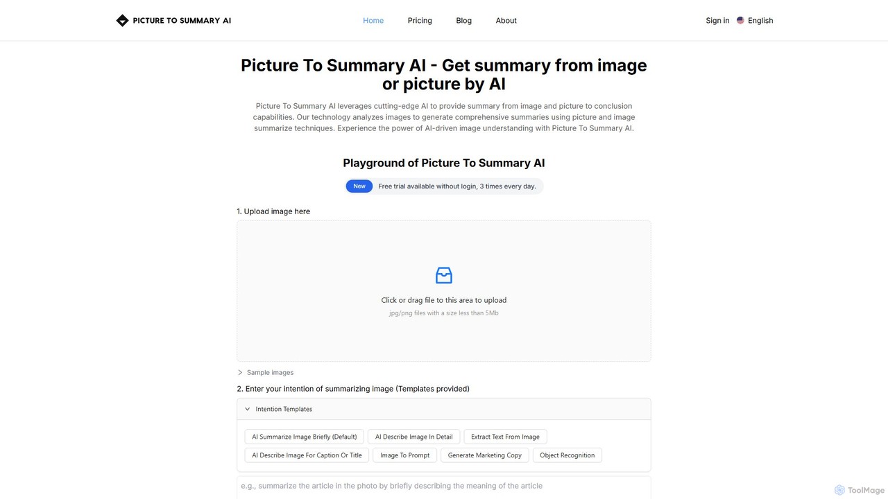Picture To Summary AI