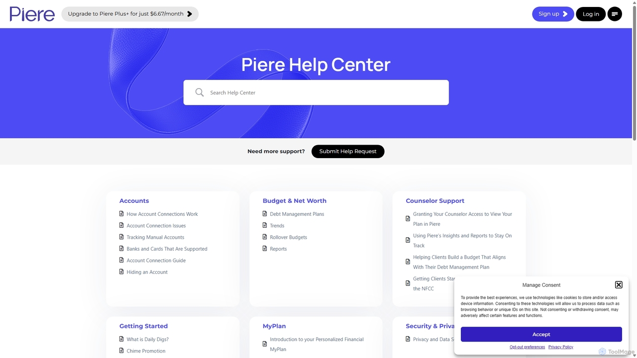 Help Center - Piere for Piere
