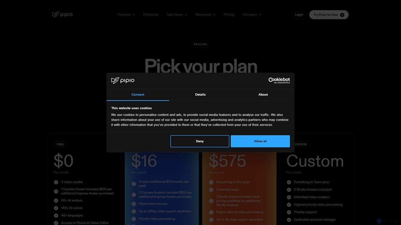Pipio | Pricing for Pipio