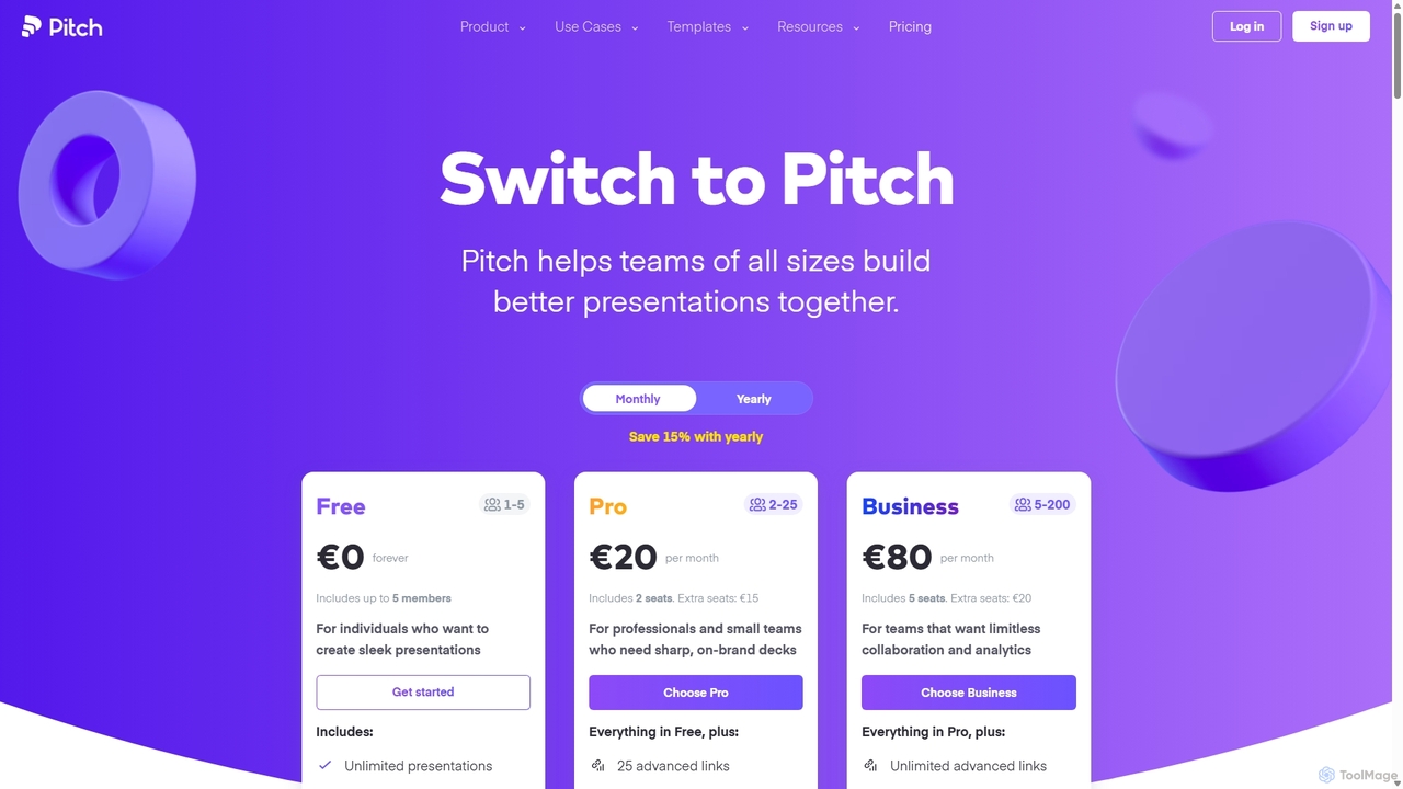Pricing | Pitch for Pitch