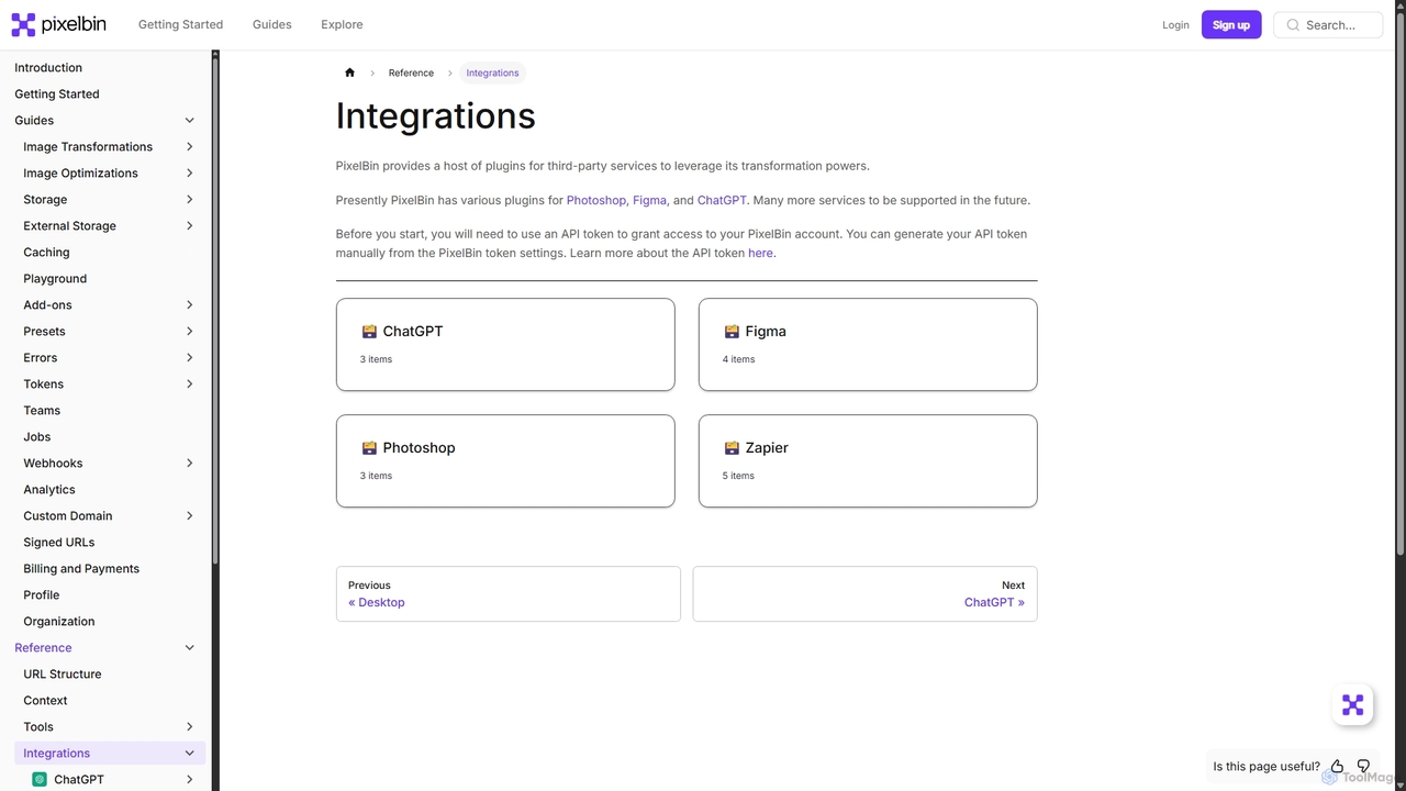 Integrations | PixelBin for Pixelbin