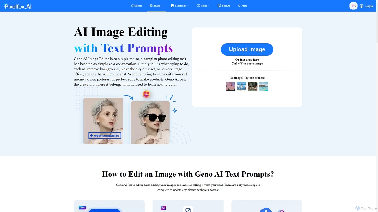 AI Image Editing with Text Prompts - AI Photo Editor - Pixelfox AI for Pixelfox