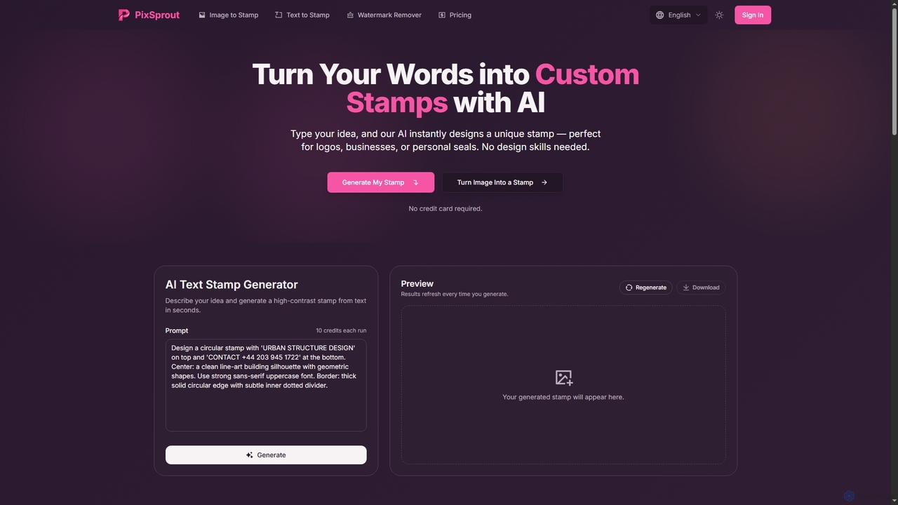 Text to Stamp Generator | AI Custom Stamp Maker Online – PixSprout for Pixsprout