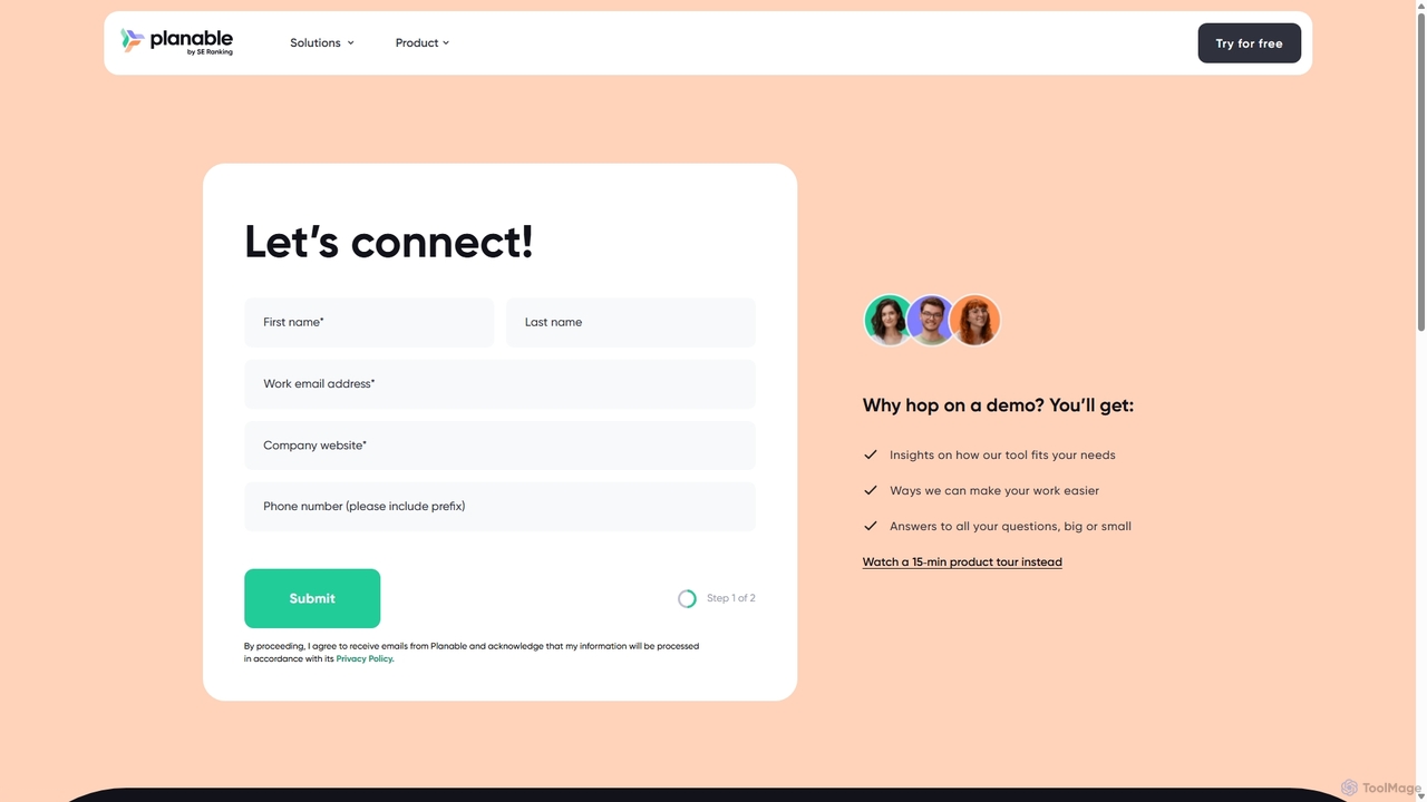 Book a Demo for Planable