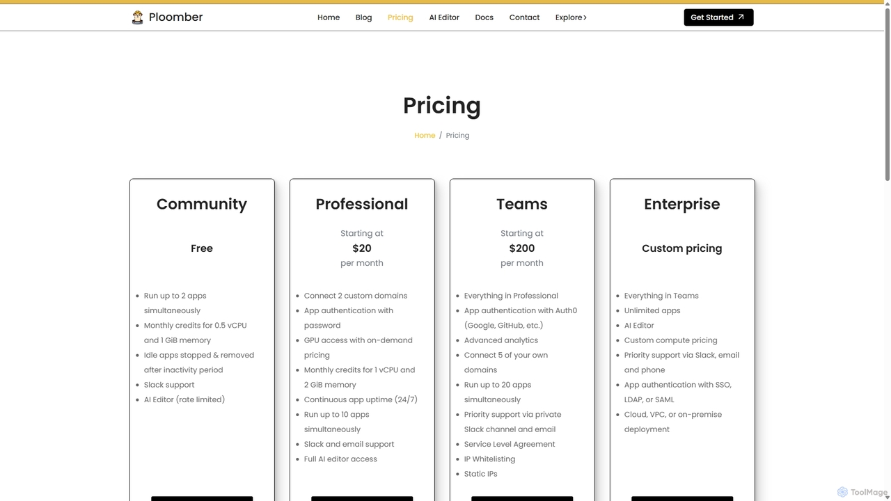 Pricing for Ploomber