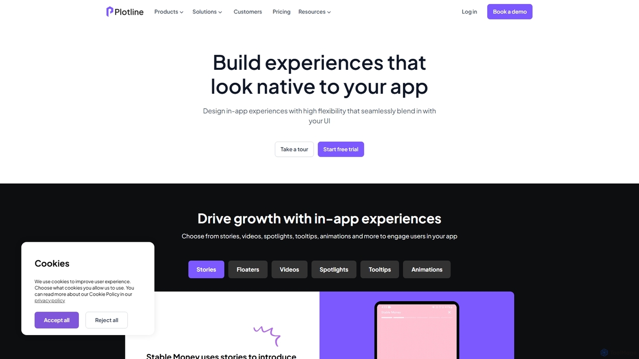 Styling and UI Variations for Plotline