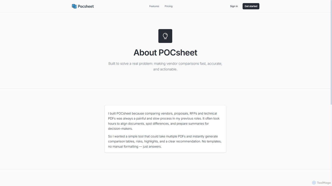 About Us – POCsheet for POCsheet