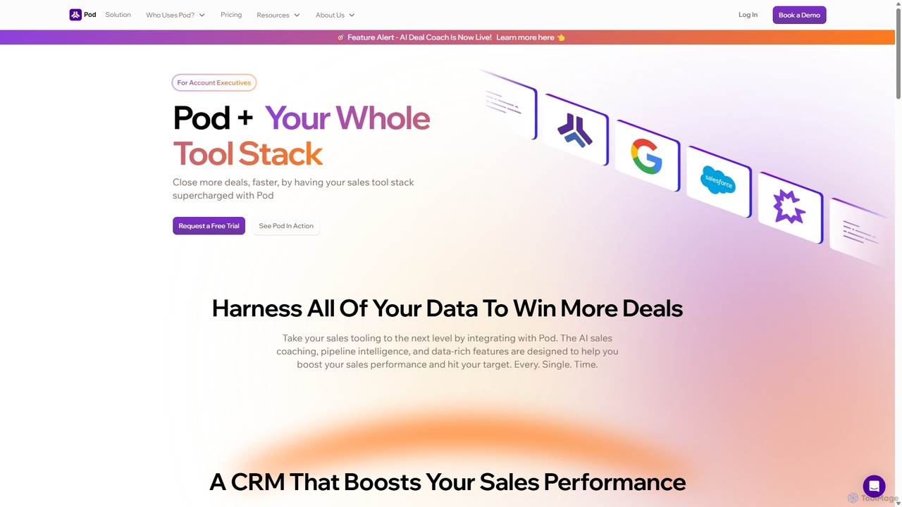 B2B Sales Integrations | Overview for Pod