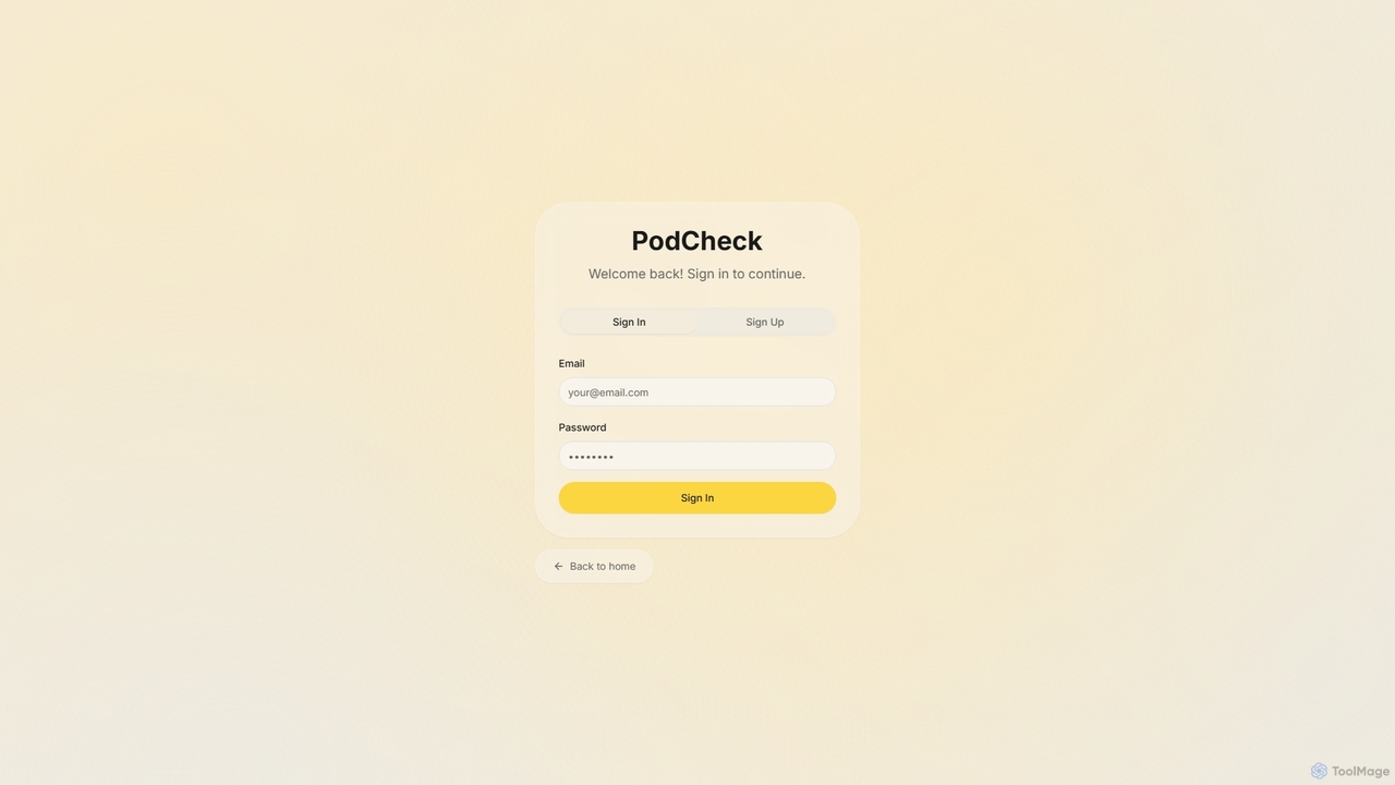 PodCheck - Check facts in podcasts for PodCheck