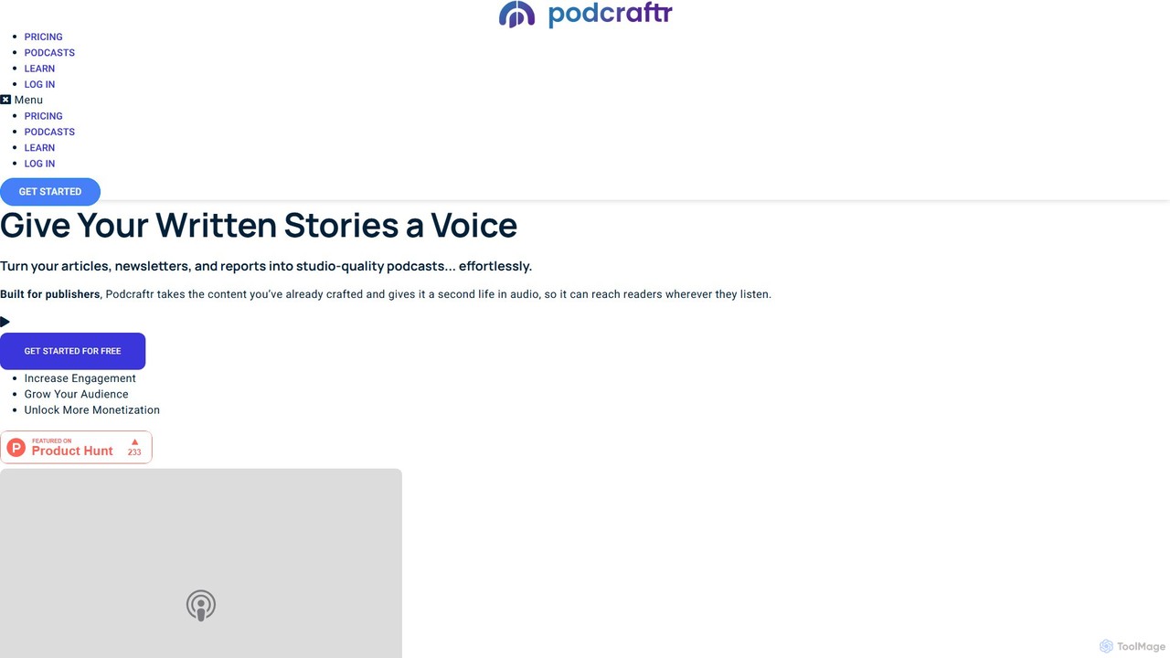Podcraftr