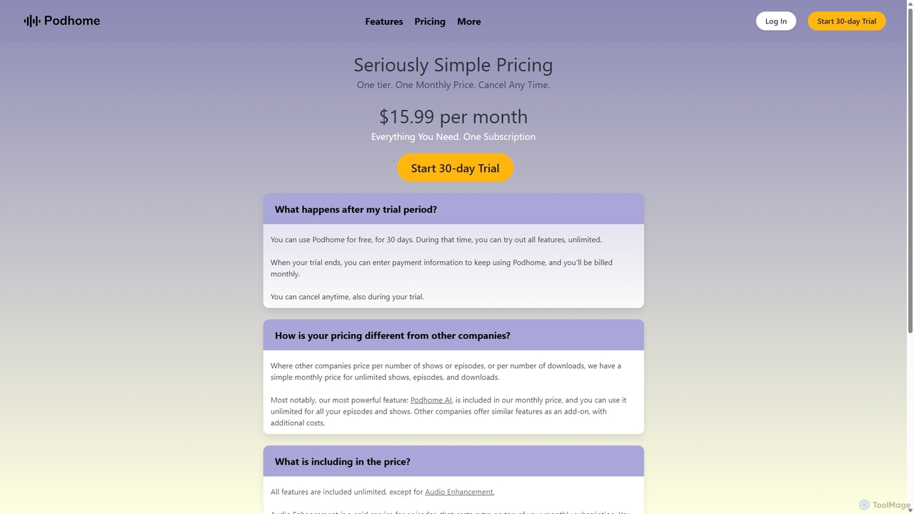Modern Podcast Hosting and Distribution Pricing for Podhome