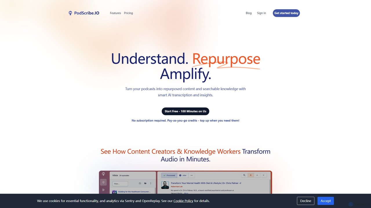 PodScribe.IO