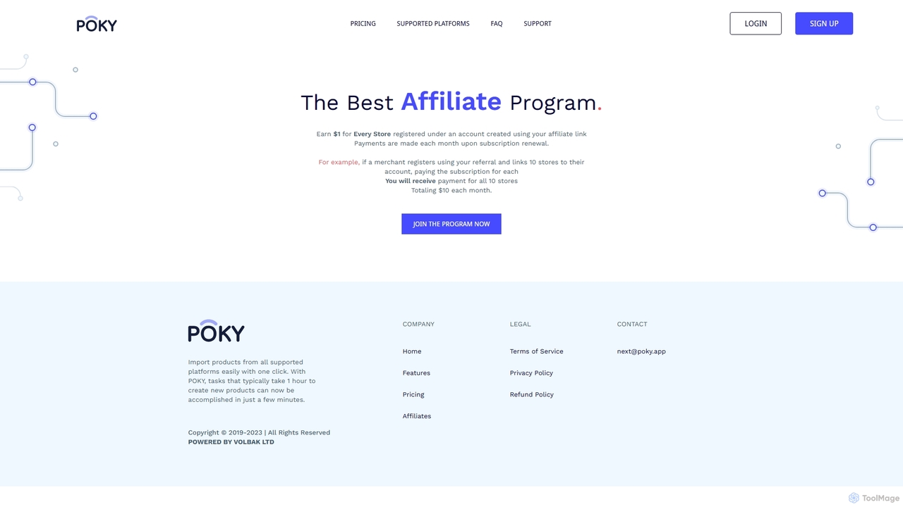 POKY - Affiliate Program for POKY