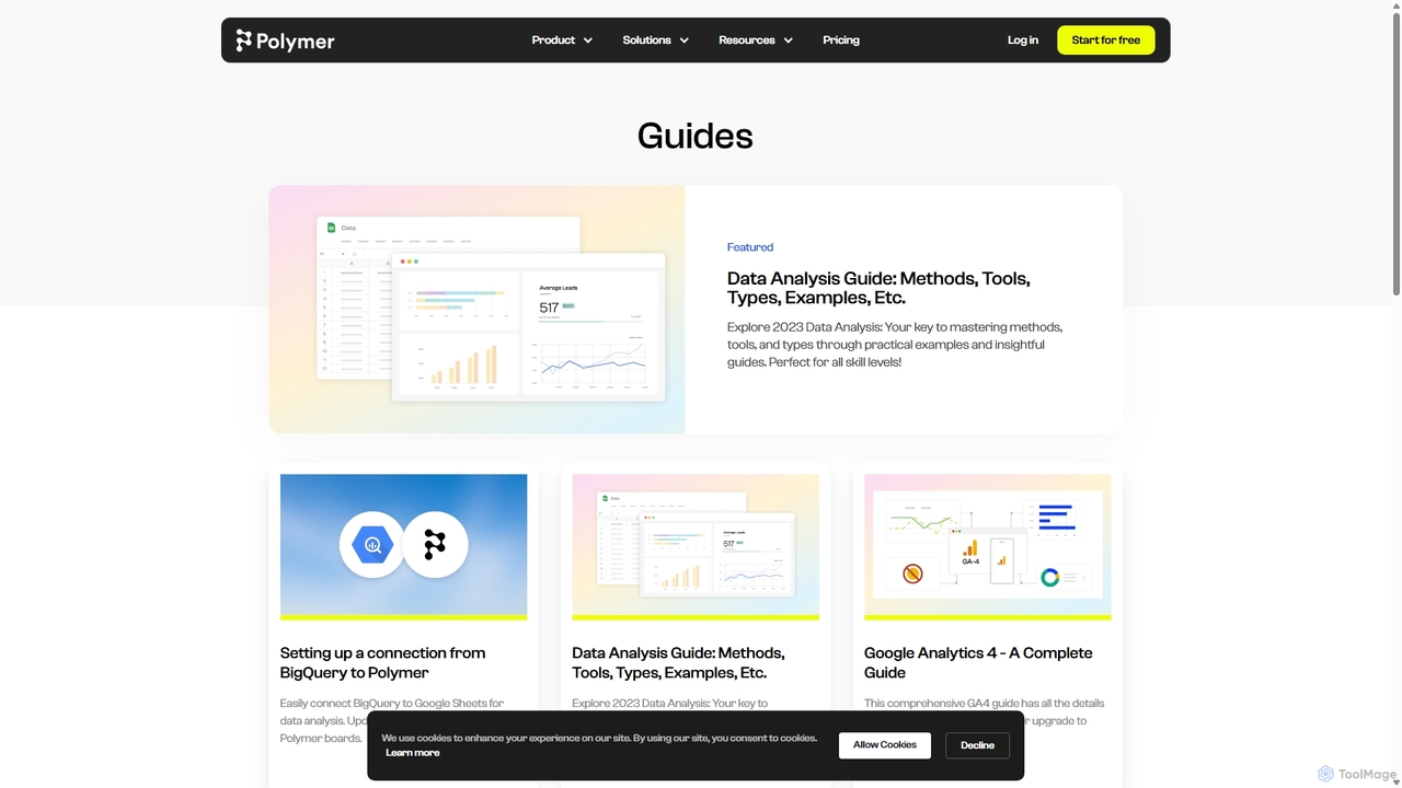 Business Intelligence & eCommerce Training Guides - Polymer for Polymer Search