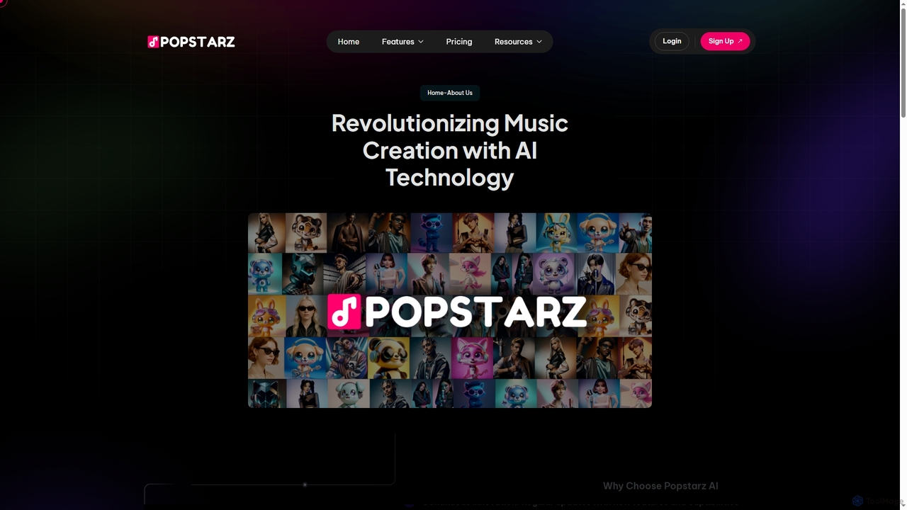 About Popstarz - AI-Powered Music & Artist Creation Platform for Popstarz