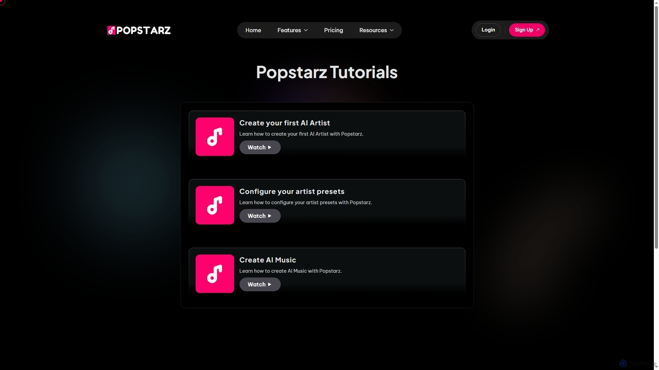 Tutorials - Learn How to Use Popstarz AI Tools | Step-by-Step Guides for Popstarz