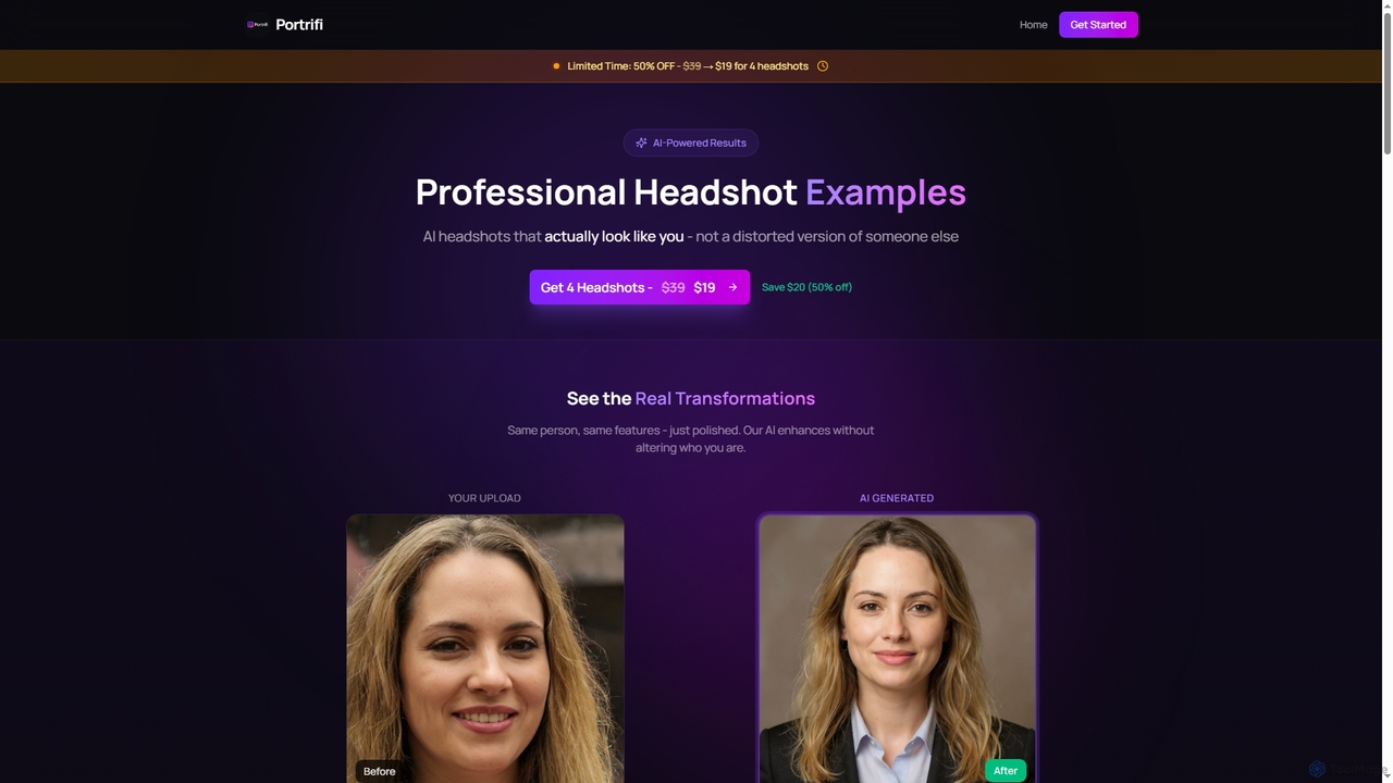 Professional AI Headshot Examples & Gallery | Portrifi for Portrifi