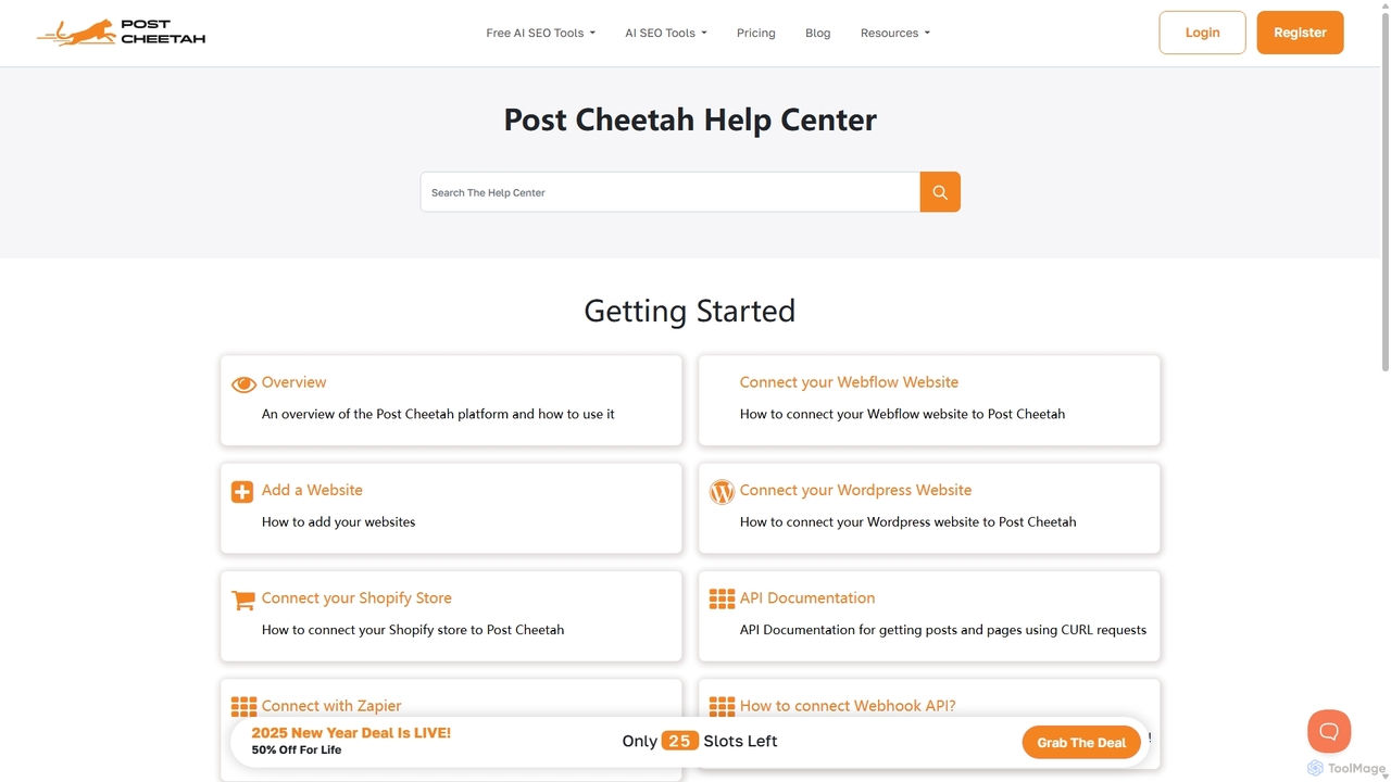 Help Center - Post Cheetah for Post Cheetah