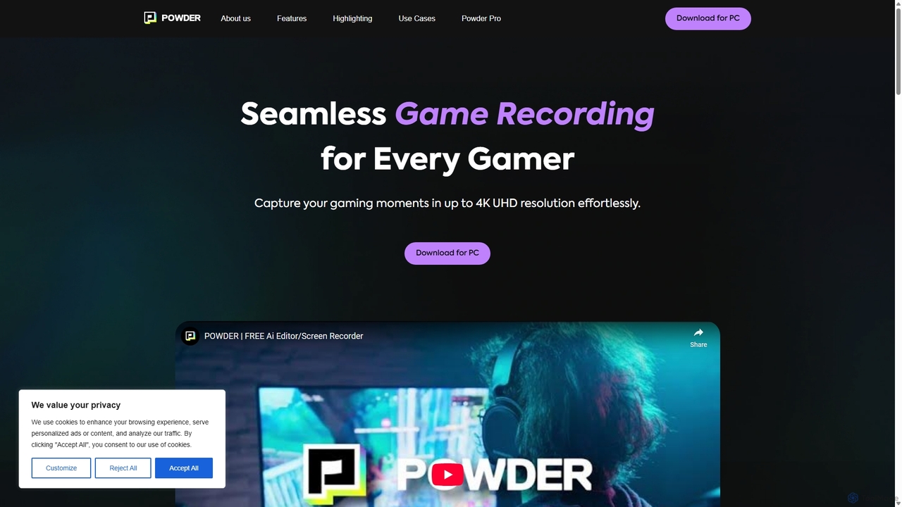 High-Resolution Screen Recording Made Easy | Powder for Powder