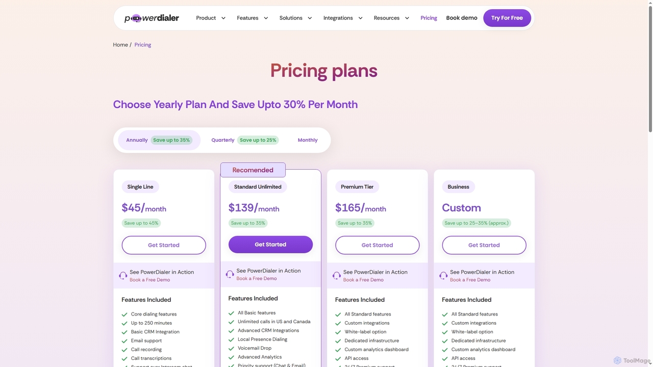 Affordable AI Power Dialer Pricing Plans | PowerDialer.ai for PowerDialer