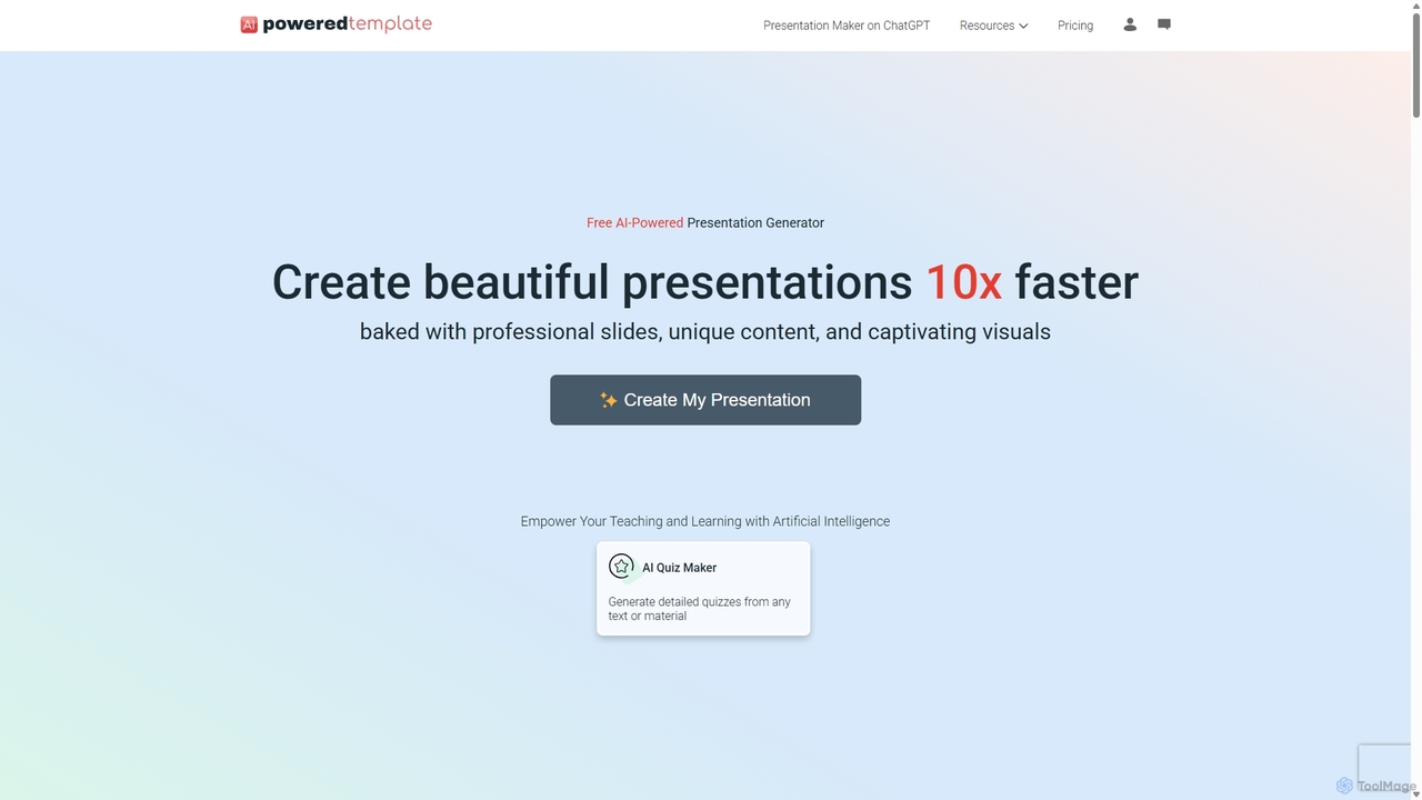 PoweredTemplate AI Presentation Maker