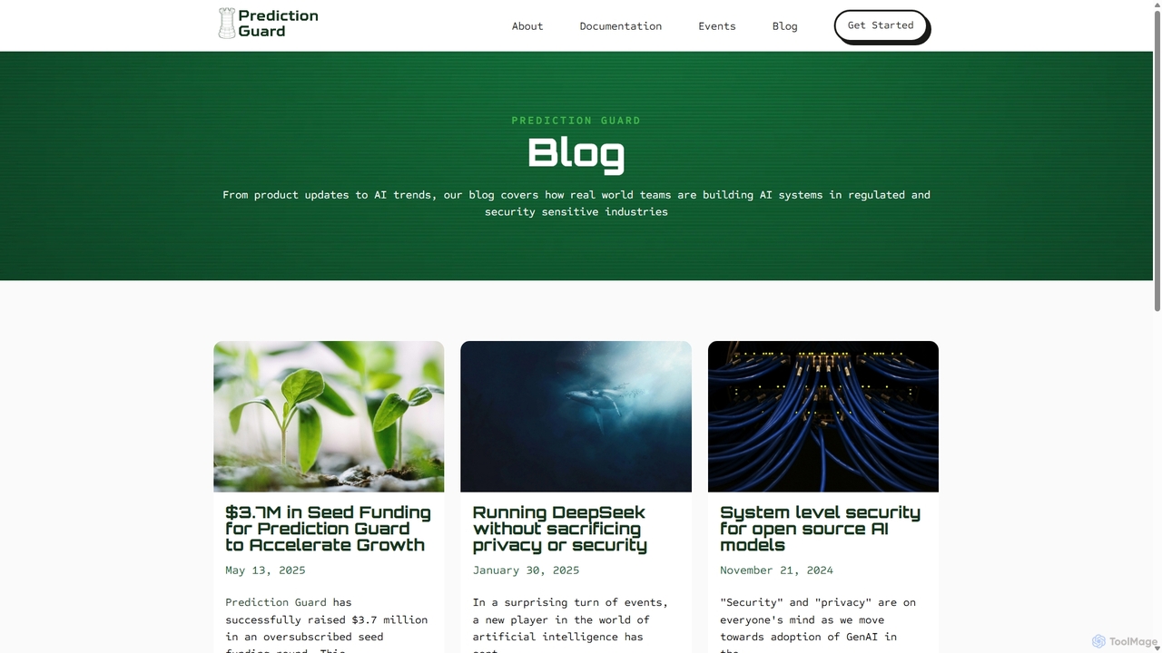 Blog for Prediction Guard