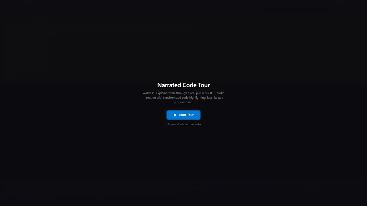 PR Explainer — Interactive Tour Demo for Prexplainer