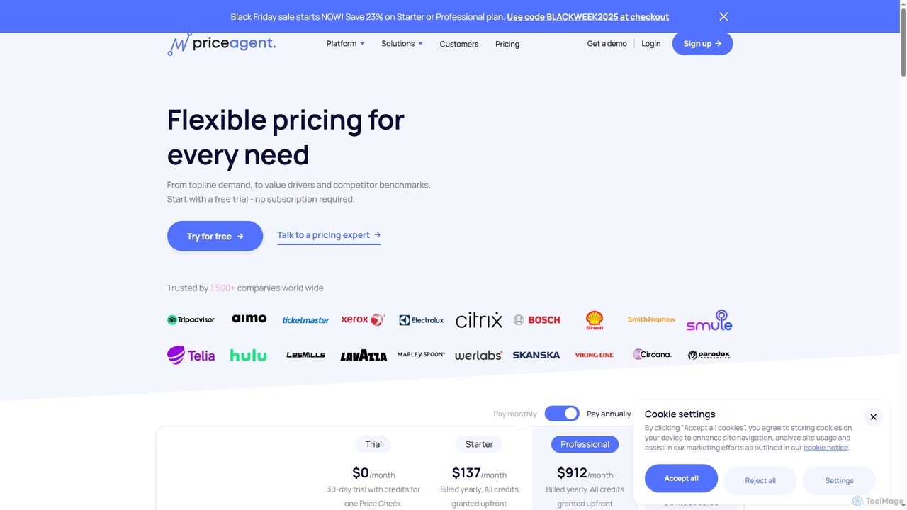 Priceagent | Pricing for Priceagent