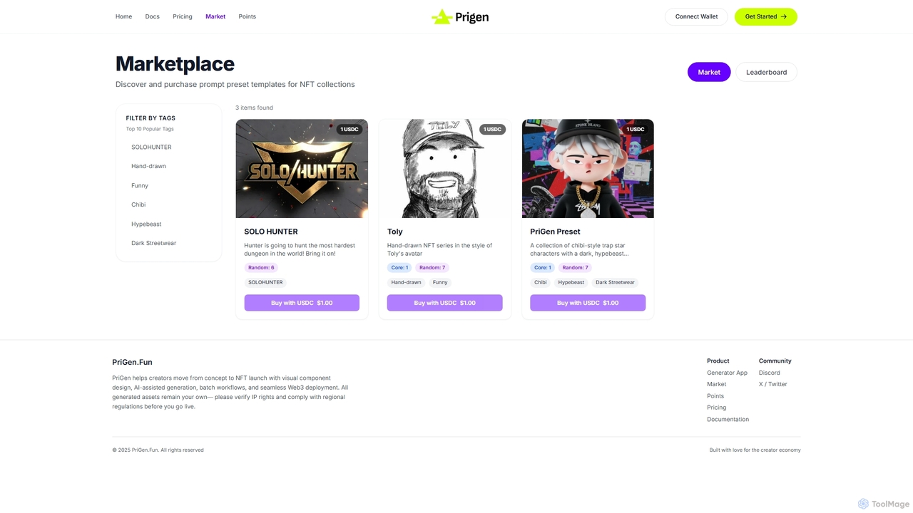 Marketplace | PriGen for Prigen