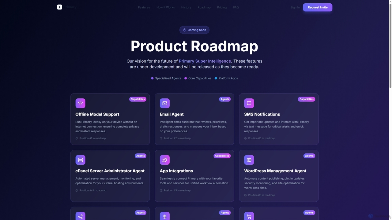 Primary - Your Life Dashboard for Primary