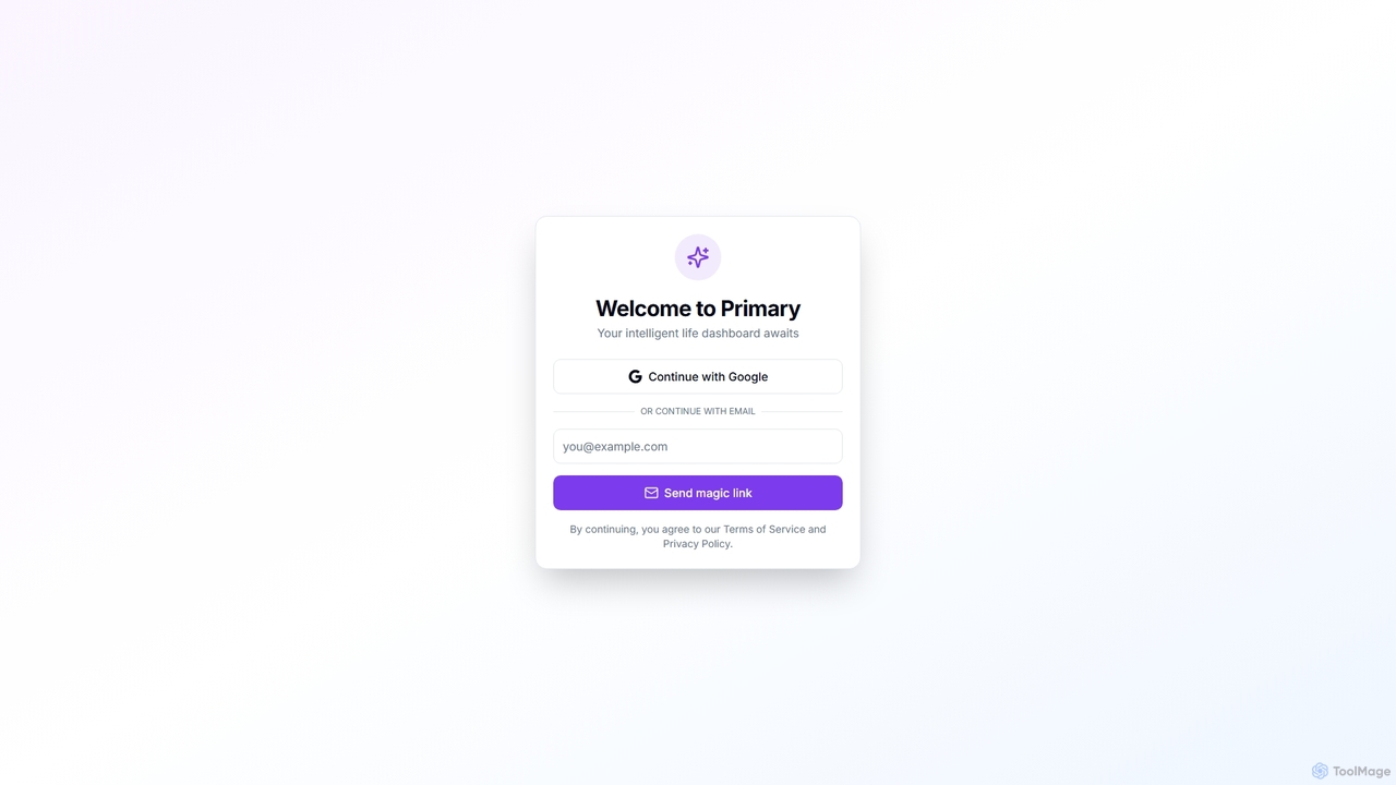 Primary - Your Life Dashboard for Primary