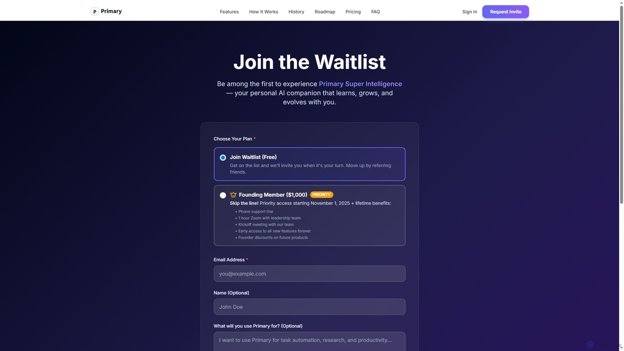 Primary - Your Life Dashboard for Primary
