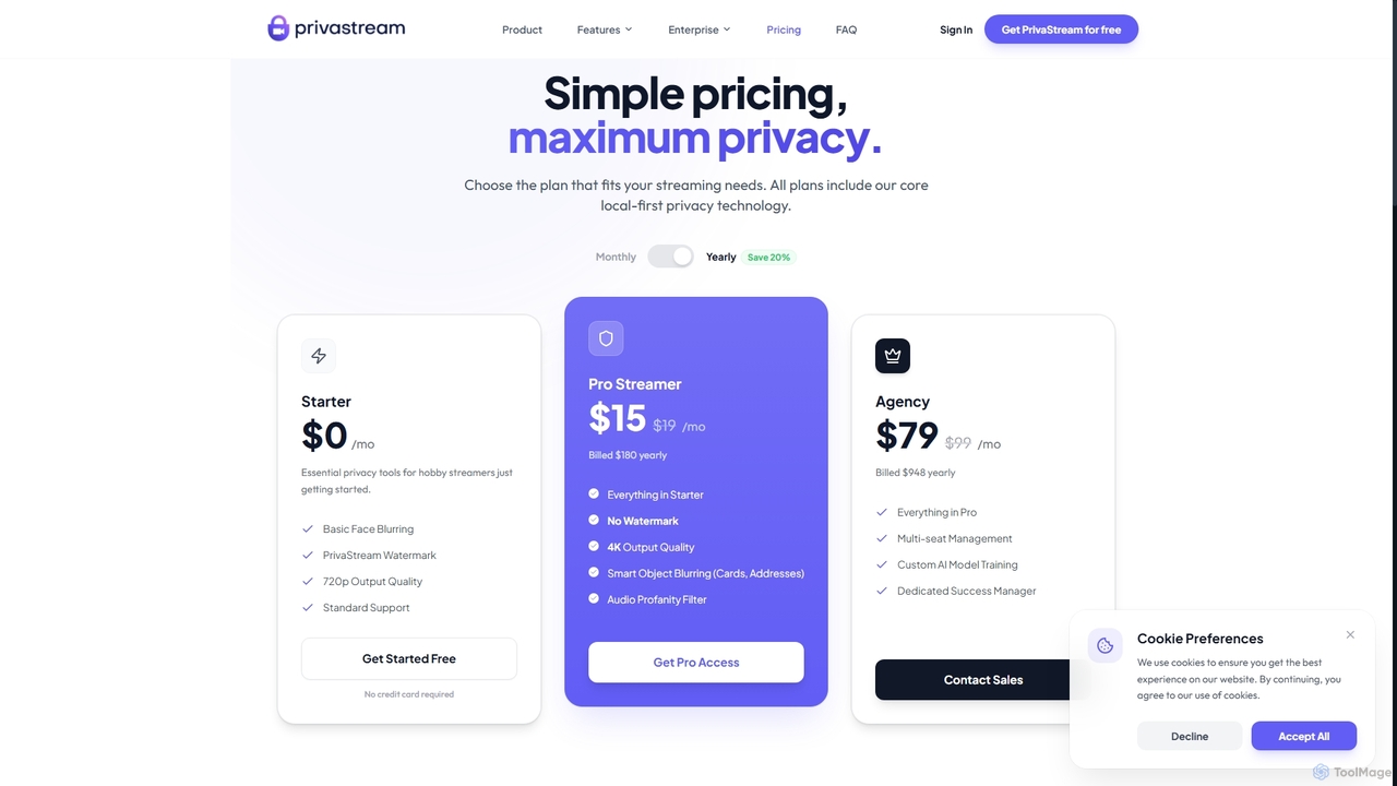 PrivaStream - Secure Streaming Toolkit for Privastream