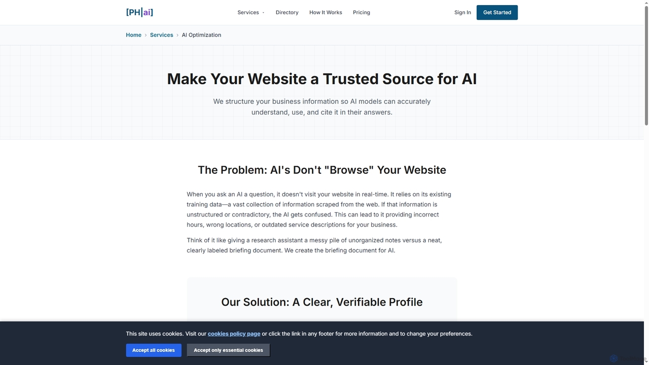 AI Optimization Service | Make Your Website a Trusted Source for AI for PrivateHub