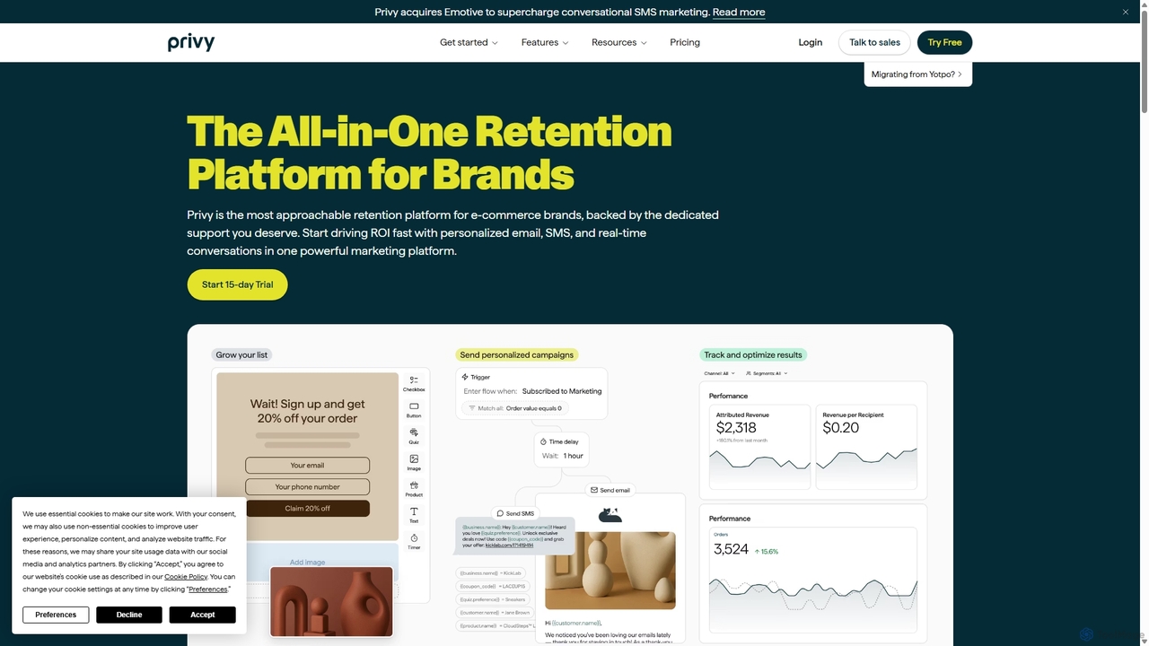 Privy | Email and SMS Marketing Automation Product Overview for Privy