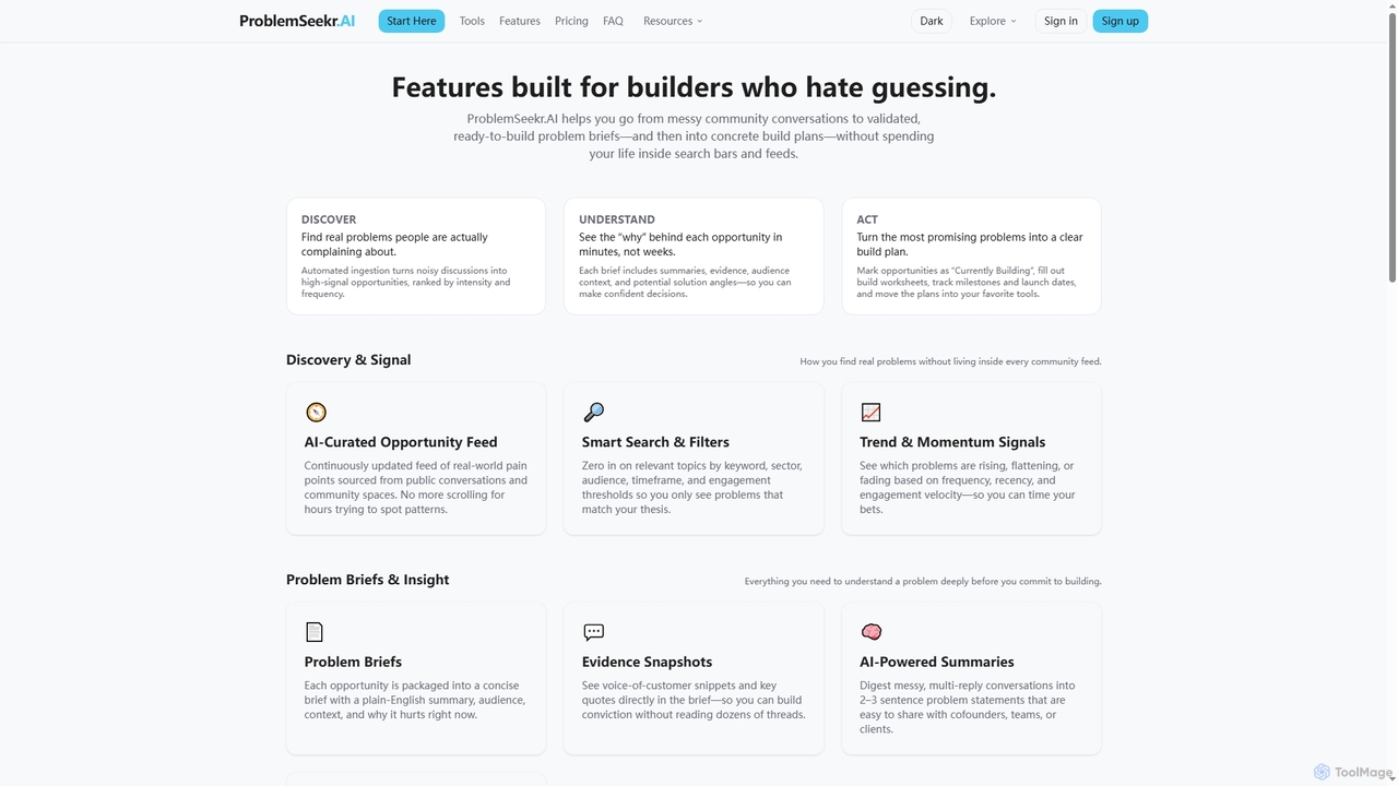 Features • ProblemSeekr.AI • ProblemSeekr.AI for ProblemSeekr