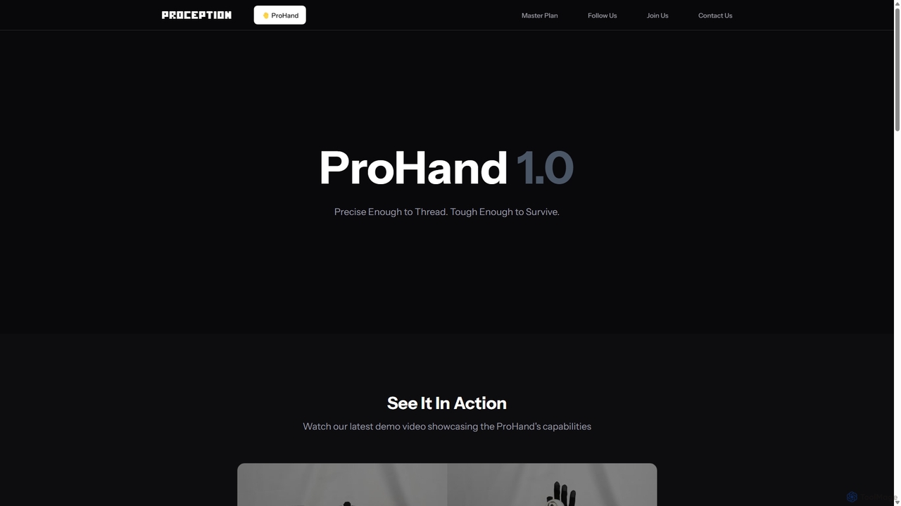 Proception - Advanced Humanoid Hands for Proception