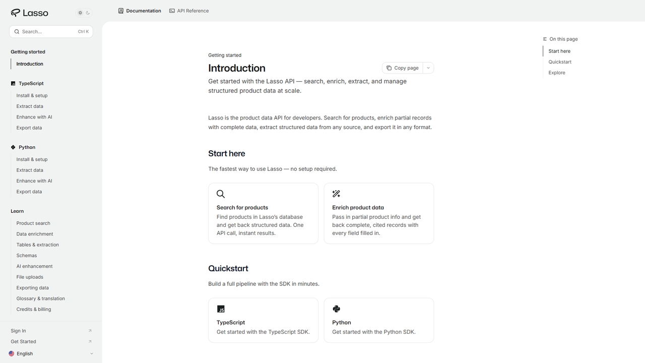Introduction - Lasso for ProductLasso