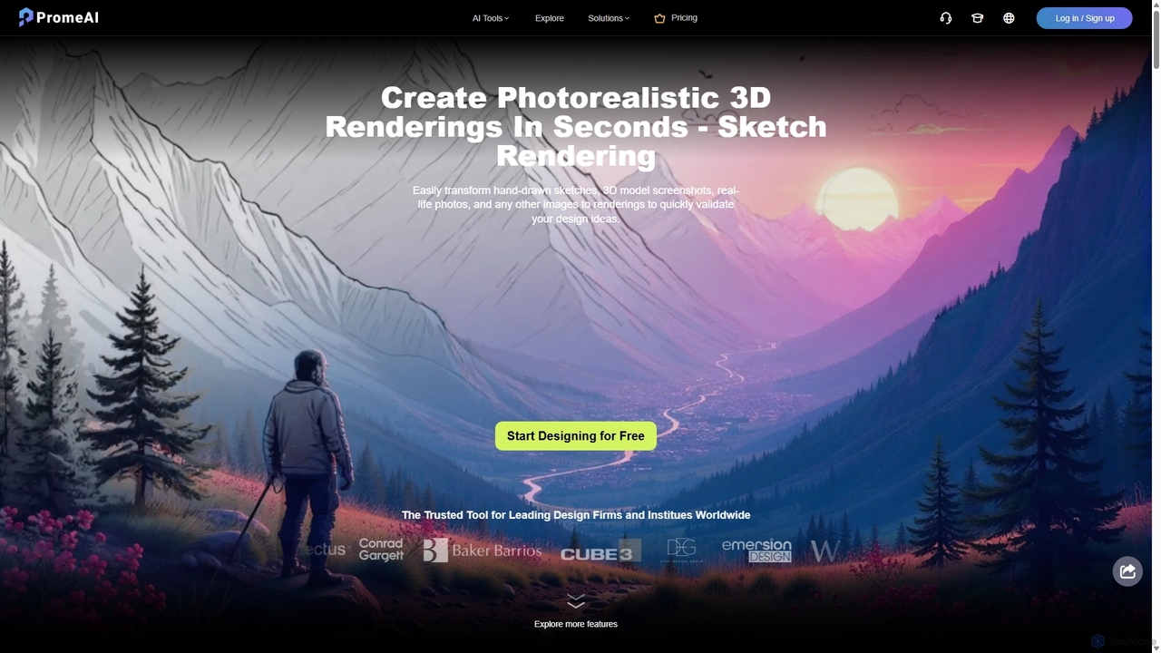 Sketch Rendering - Free AI Renderer for Designers | PromeAI for PromeAI