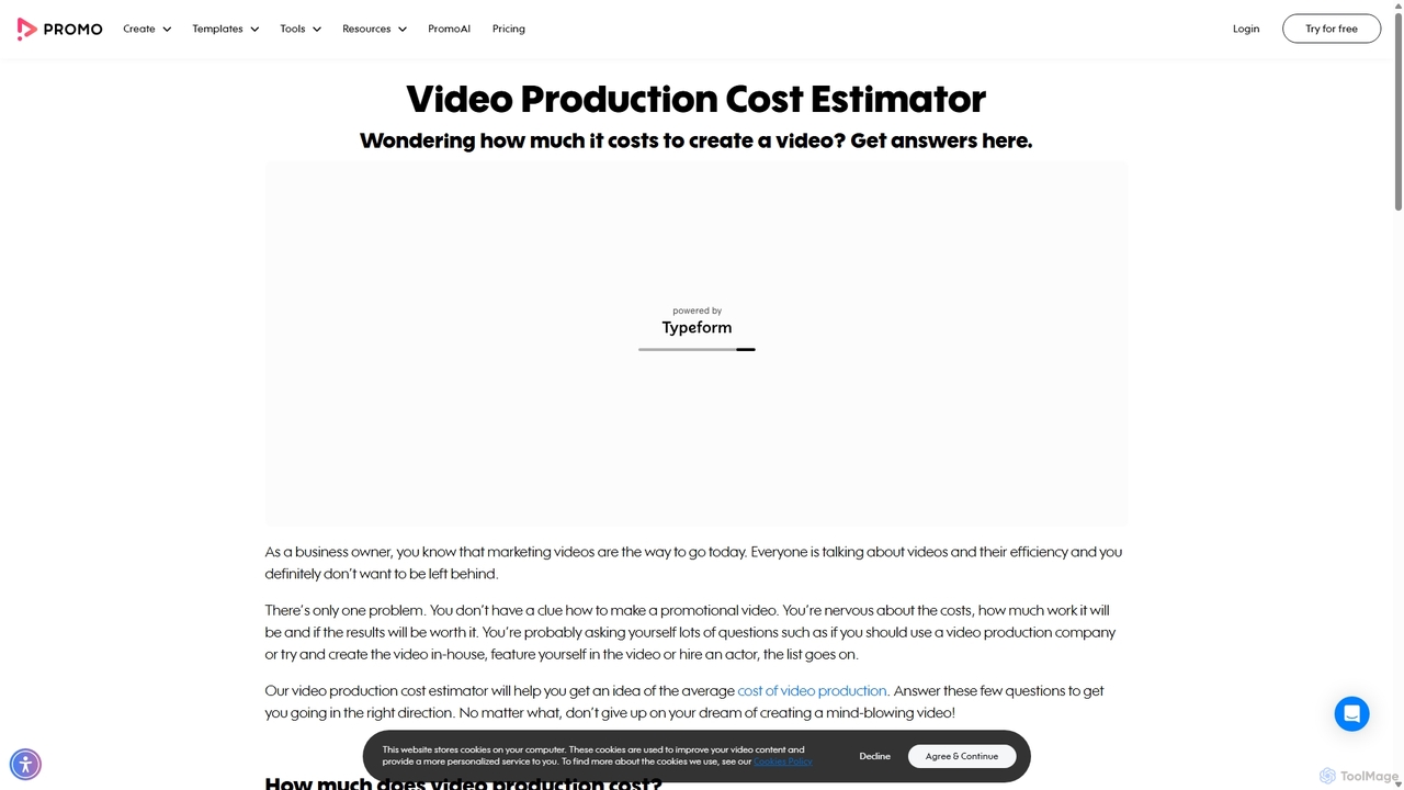 Video Production Cost Estimator | Promo.com for Promo.com