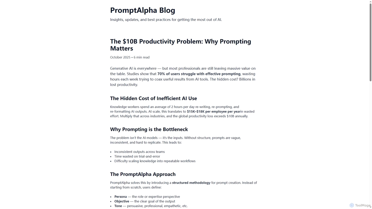 PromptAlpha for PromptAlpha