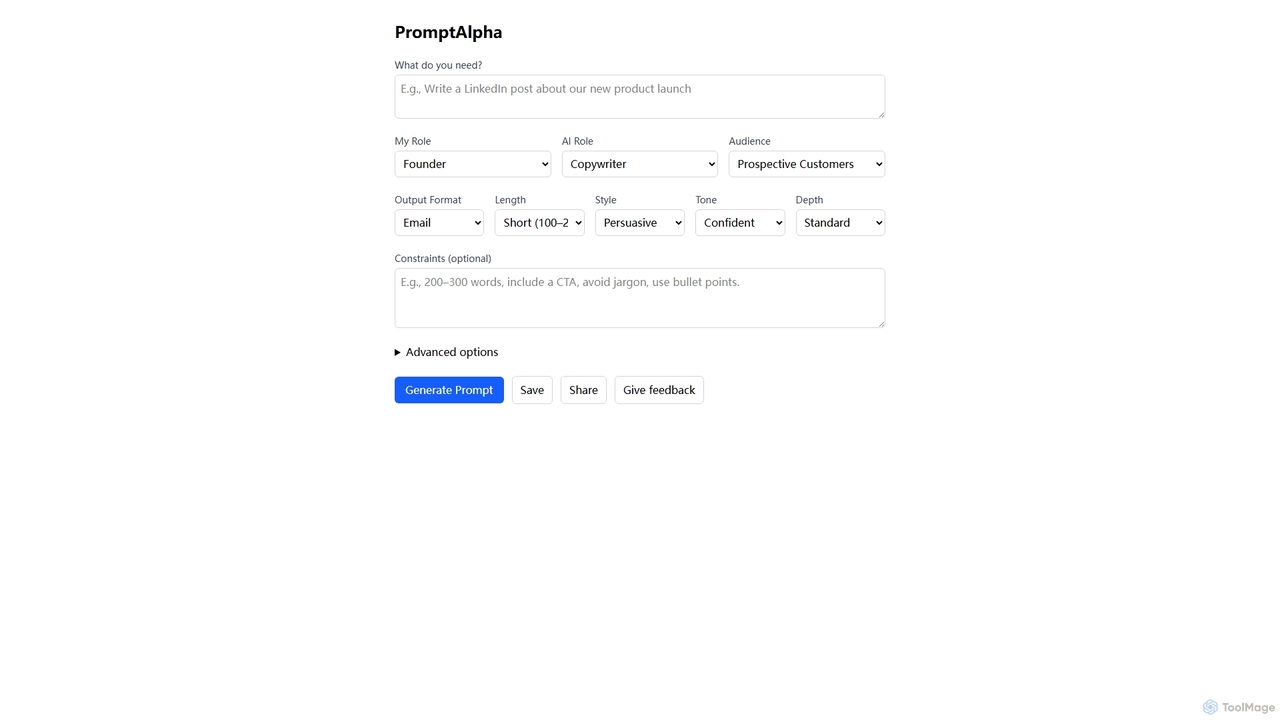 PromptAlpha for PromptAlpha