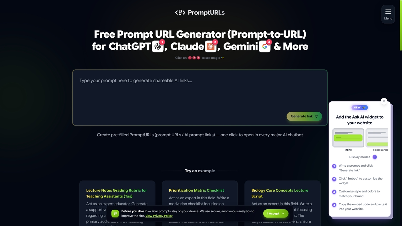 PromptURLs