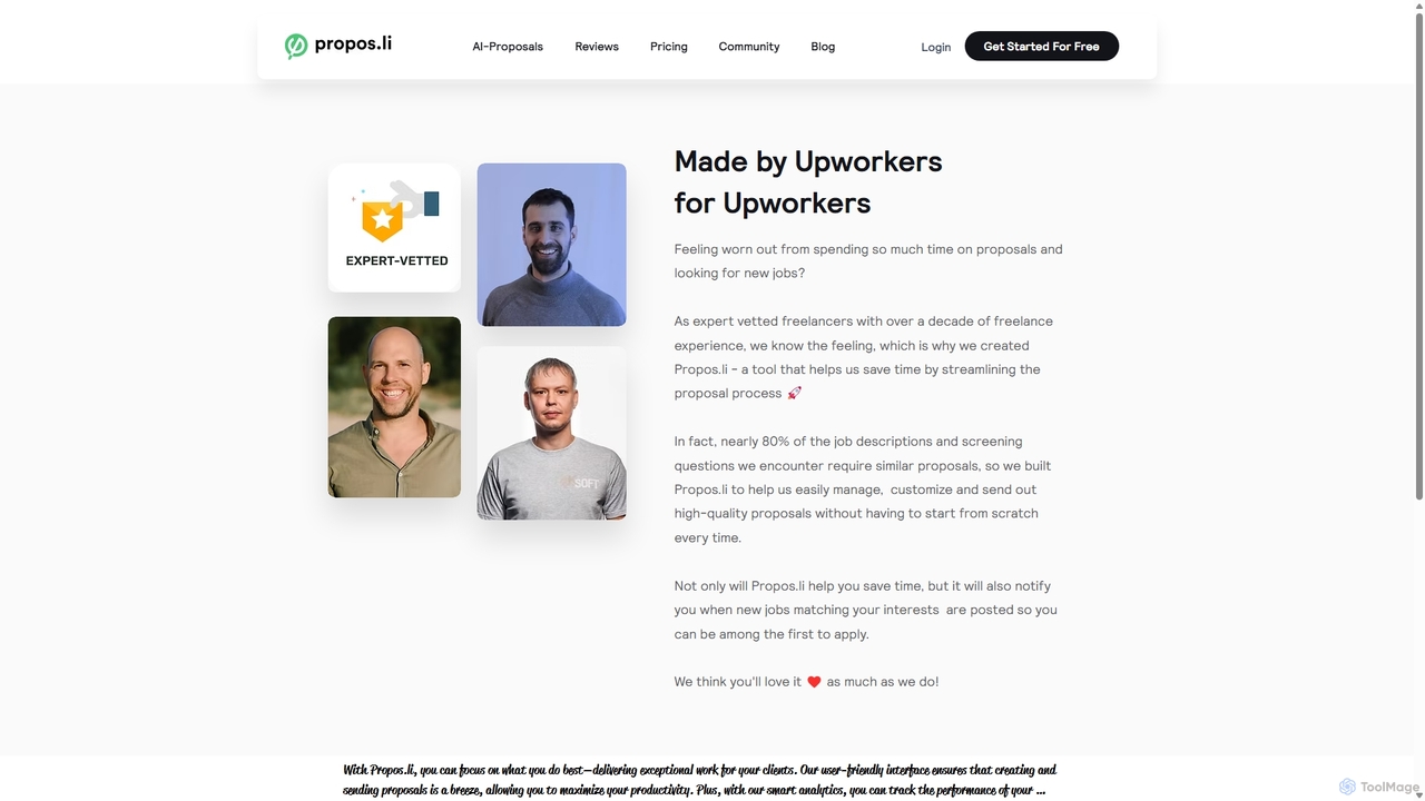 Propos.li - About Us | Revolutionizing Freelance Proposals for Propos.li
