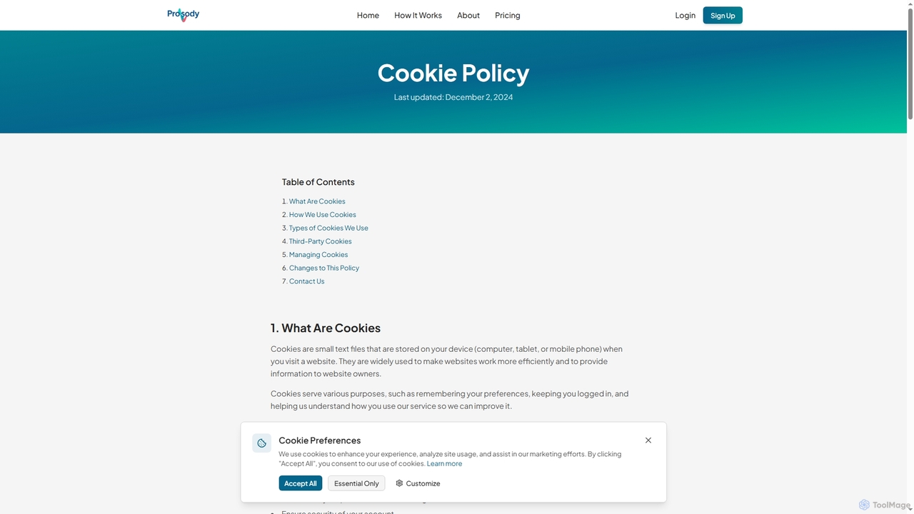 Cookie Policy | Prosody for Prosodylang
