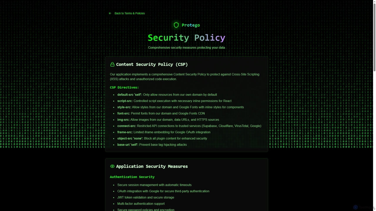 Protego - Website Security Scanner for Protego