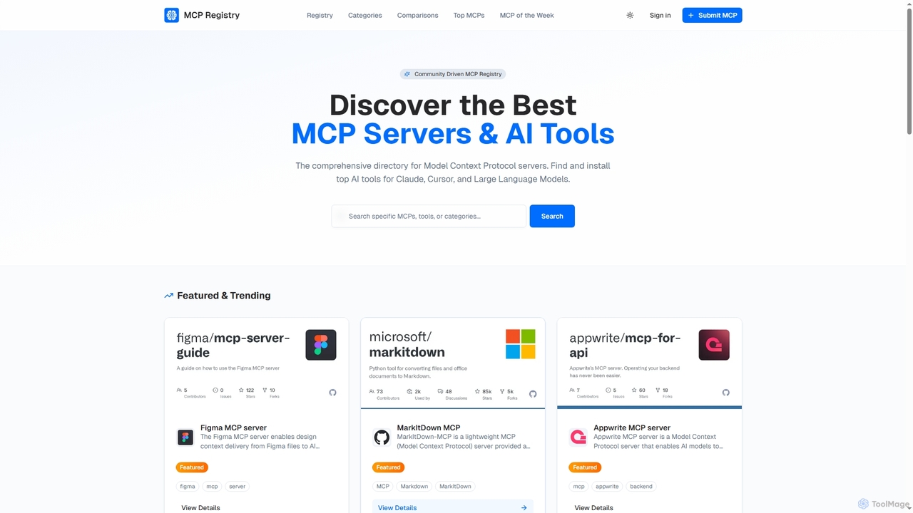 Public MCP Registry