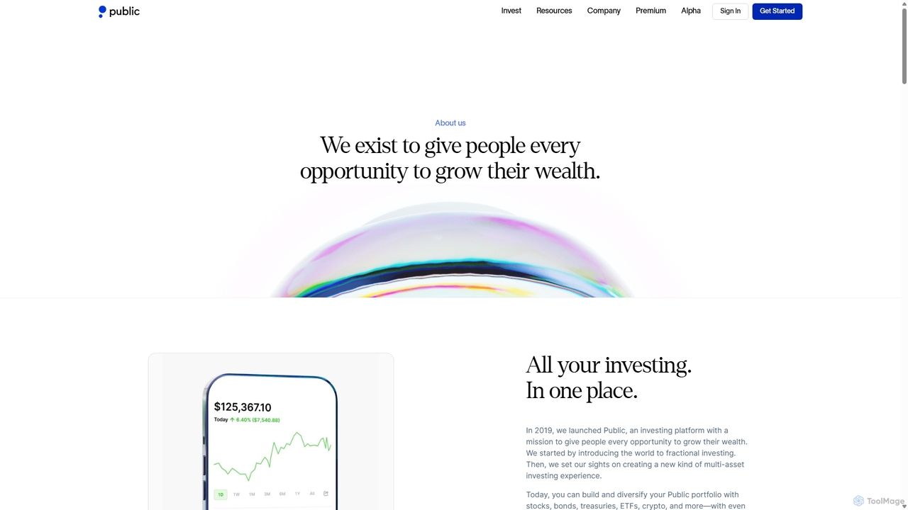 About Us for Public.com